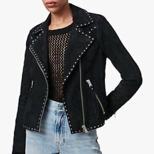 All Saints Studded Black Women's Jacket
